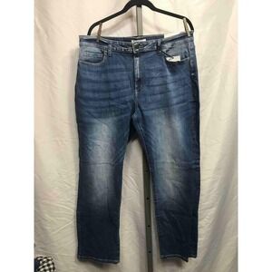 ZENANA Dark Wash Straight Leg Denim Jeans Women Size 20 36